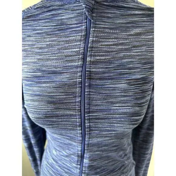 Athleta Space Dyed Seamless Lightweight Hooded Jacket, Size Medium - Picture 3 of 7